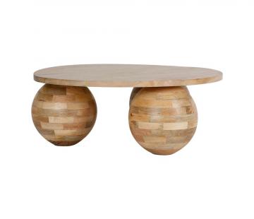 Table Basse Ronde Organic Naturel