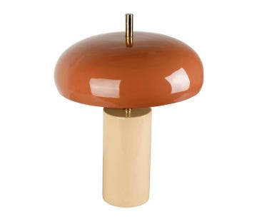 Lampe Arty Métal Beige / Terracotta