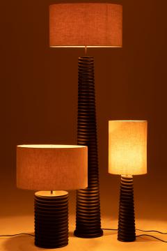 Lampe Filetage Large Bois Noir