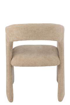 Chaise Anise Velours Beige