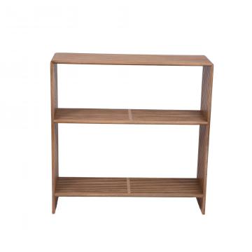 Console 2 Niveaux Calopsite Teck Massif