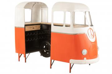 Bus Bar Métal Orange Vintage