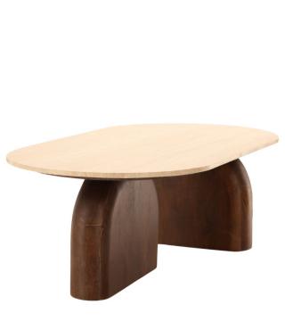 Table Basse Ovale Aydin Travertin