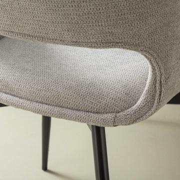 Chaise Elodie Tissu Gris