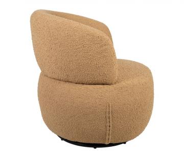 Fauteuil Pivotant Zeline Camel
