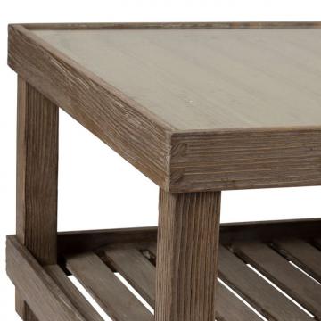 Table Basse Rectangulaire Bois/Verre Tessia