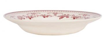 6 Assiettes Creuses Faustine Rouge Comptoir de Famille