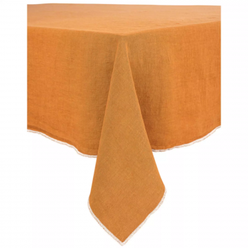 Nappe Venise Lin Lavé Caramel (3tailles)