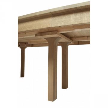 Table à Manger Ovale Arches Chêne Massif Extensible 300cm