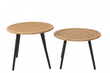 S/2 Tables Gigognes Bamboo Naturel