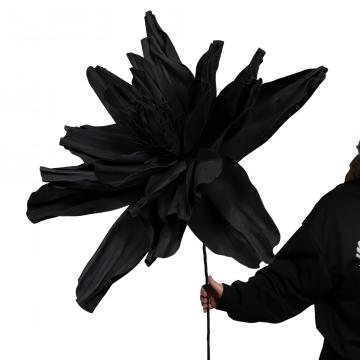 4 x Fleurs Maxi Ava Noir H120cm