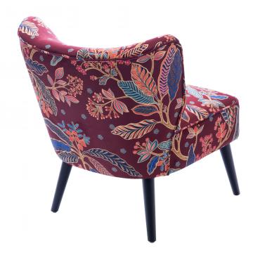 Fauteuil Cocktail Velours Violine