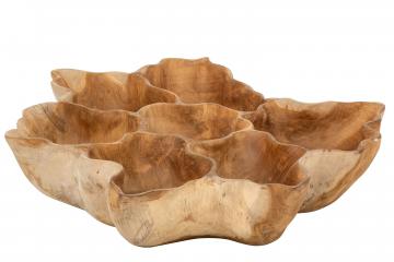 Plateau Décoratif Ella Teck Naturel GM