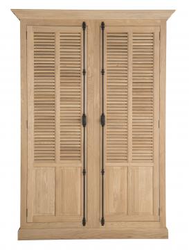 Armoire 2 Portes à Clair-Voie Haussmann Chêne