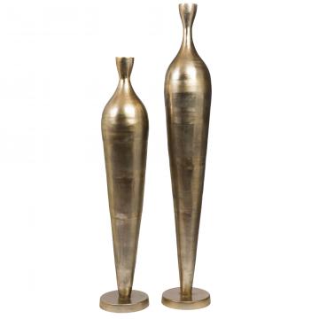 Vase Carmen Haut Aluminium Doré H150cm