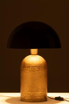 Lampe Mush Métal Or-Noir