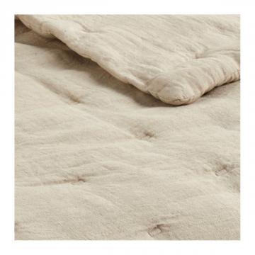 Couvre Lit Chloé Lin Lavé Naturel 230x180 Blanc d'Ivoire