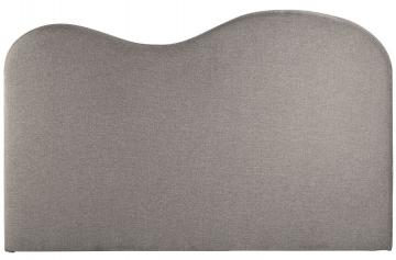 Tête de Lit Serena Tissu Gris 200cm Blanc d'Ivoire