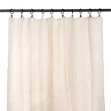 2 x Rideaux Florence Voile de Lin Naturel (2 tailles)