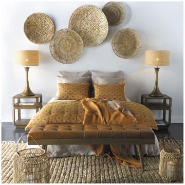 Abat-Jour Raphia Naturel ø45cm