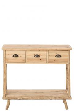 Console 3 Tiroirs Chamonix Pin Naturel