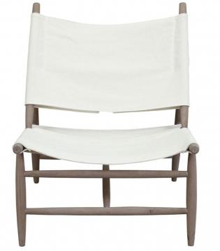 Fauteuil Naha Chêne Naturel Coton Blanc
