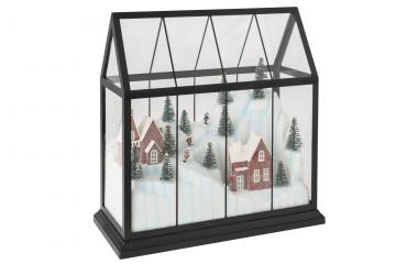 Village de Noël Verre Led GM