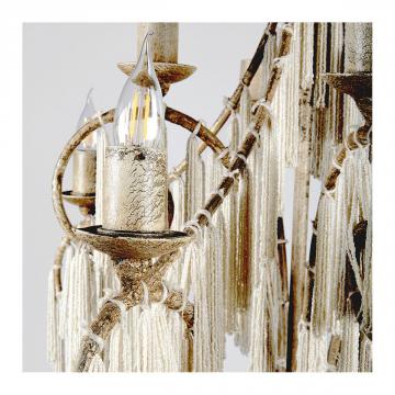 Suspension Anastasia Métal + Perles