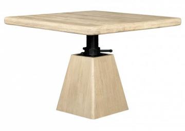 Table Archimède Acacia Massif Hauteur Modulable