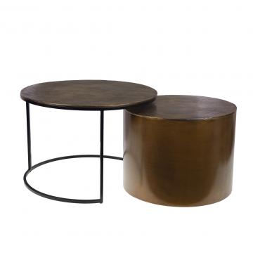 Table Basse Eclipse Alu Gold