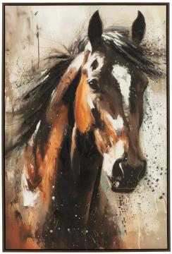 Tableau Cadre Cheval 82*122