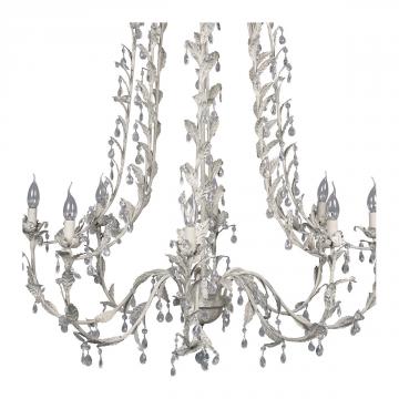 Lustre Elysée Métal Pampilles XXL