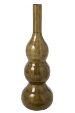 Vase Métal Vert Olive H122cm