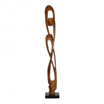 Sculpture Totem Sumba Teck H161cm