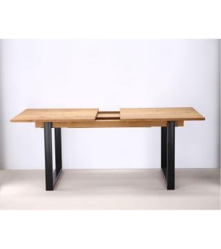 Table Extensible Sierra Chêne Métal 180cm