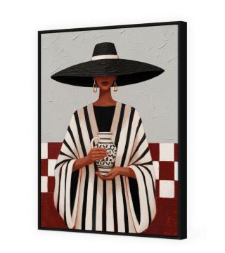 Toile Encadrée Prestance Cadre Noir 104*144