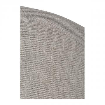 Tête de Lit Serena Tissu Gris 200cm Blanc d'Ivoire