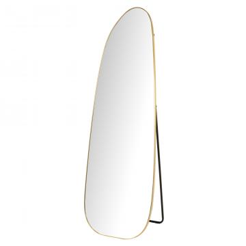 Grand Miroir à Poser Organique Doré H165cm