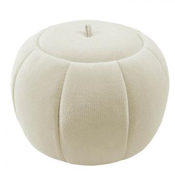 Pouf Coffre Rond Pumpkin Beige
