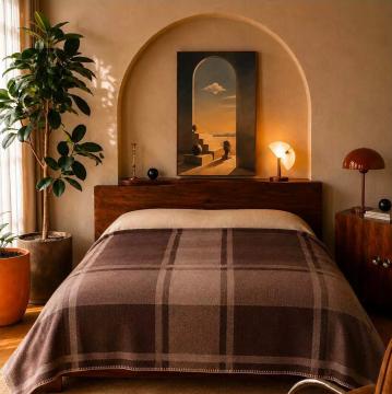 Plaid Hygge Laine Mocaccino Cimarron 140*200