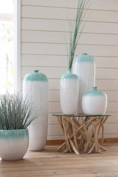 Table Basse de Salon Branches de Teck Naturel