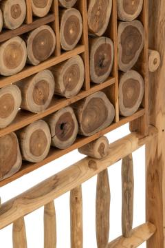 Cloison Rondelles de Bois Teck Naturel