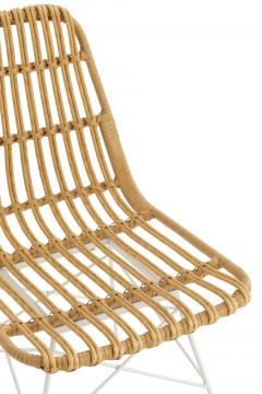 Chaise Rachel Blanc / Naturel (Outdoor)