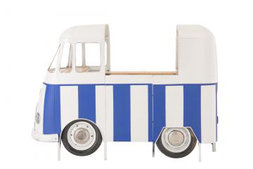 Meuble Bar Van Vintage Ligné Bleu