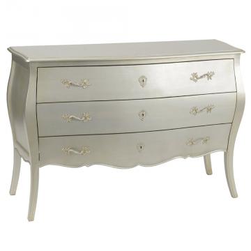 Commode 3 Tiroirs Murano Silver Amadeus