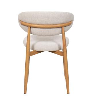 Chaise Georgia Beige Pied Naturel Athezza