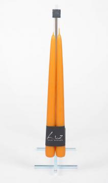 2 Bougies Flambeaux Miel