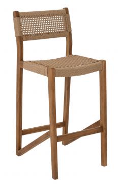 Chaise de Bar Taghazout Teck Naturel
