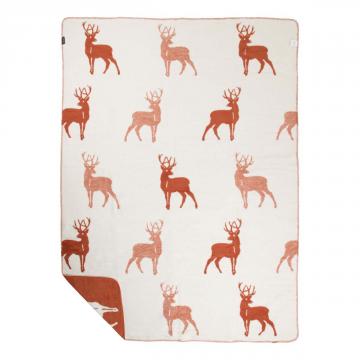 Plaid Cerf Rouille 150*200