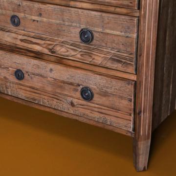 Commode 3 Tiroirs Sidonie Vieux Pin